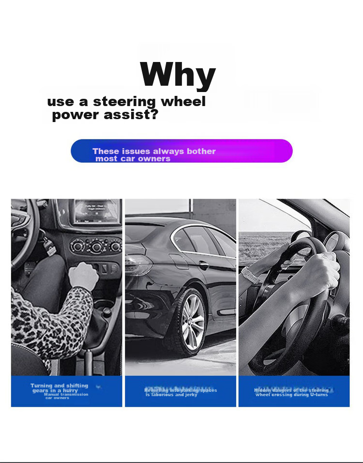 Huashi Steering Wheel Power Assist Ball, Universal Car Driving Aid, Multifunctional One-Handed Steering, Labor-Saving Auxiliary Driving 2
