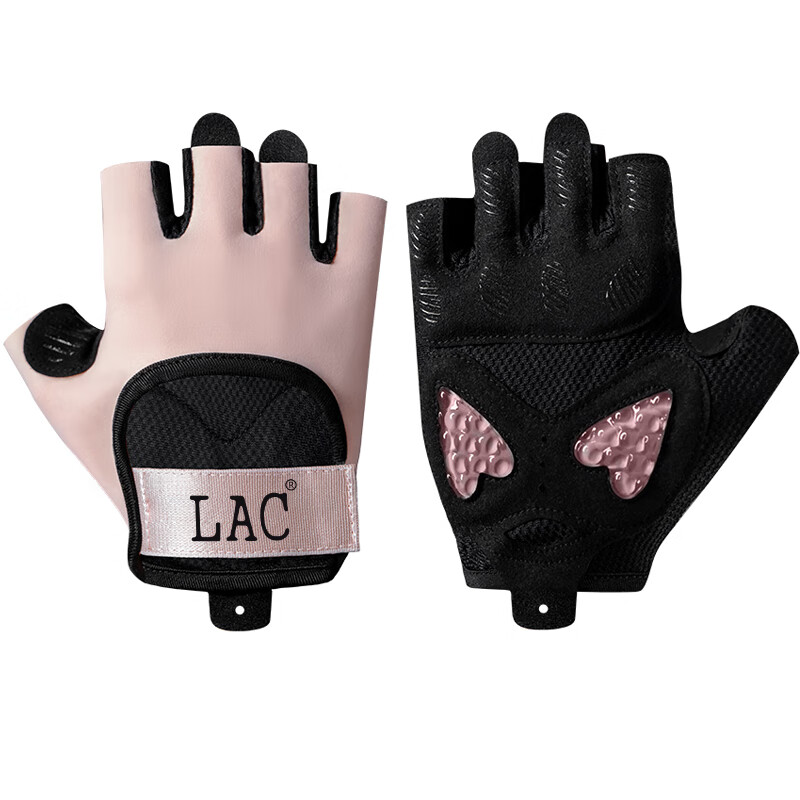 LAC Sports Fitness Gloves for Women, Half-Finger Breathable, Gym Equipment Training Dumbbell Yoga Non-Slip Anti-Training Gloves S