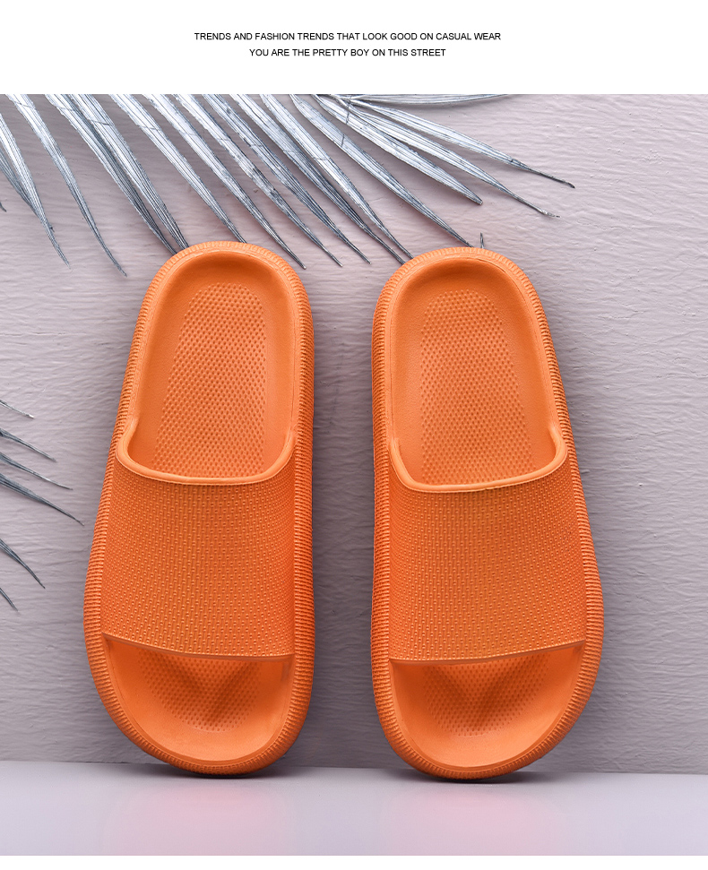 CARTELO Women's Slippers, Comfortable Sandals, Soft-Soled Home And Shower Slippers, Women's Size 0293, Orange, 39-40 13