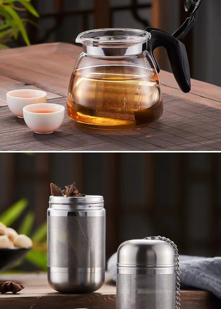 Dipuer 316 Stainless Steel Tea Strainer, Tea Infuser, Tea Leaf Filter, Tea Separator, Teapot Inner Container with Chai 15
