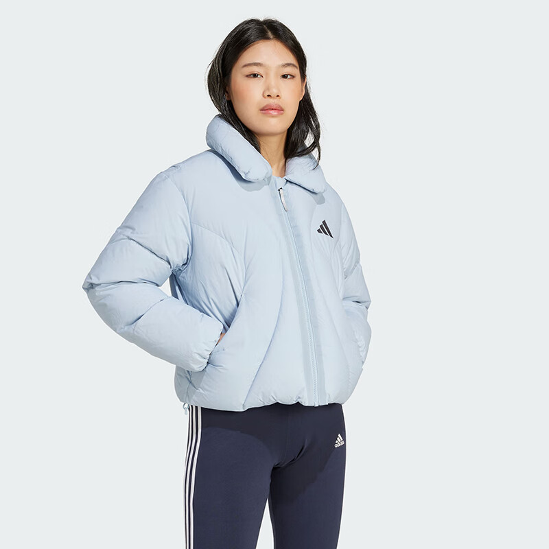 Adidas Women's Winter Regular Duck Down 600 Fill Power Blue Stand Collar down Jacket, JG5933 A/XL 3