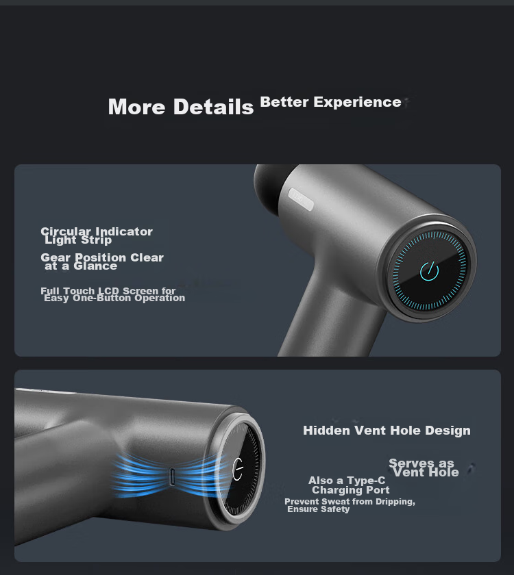 JD Original [Mid-Autumn Festival Gift] Professional Sports Massage Gun J7Pro Full-Body Deep Muscle Relaxation Massager Waist And Leg Massage Device Special Birthday Gift for Parents And Friends 14