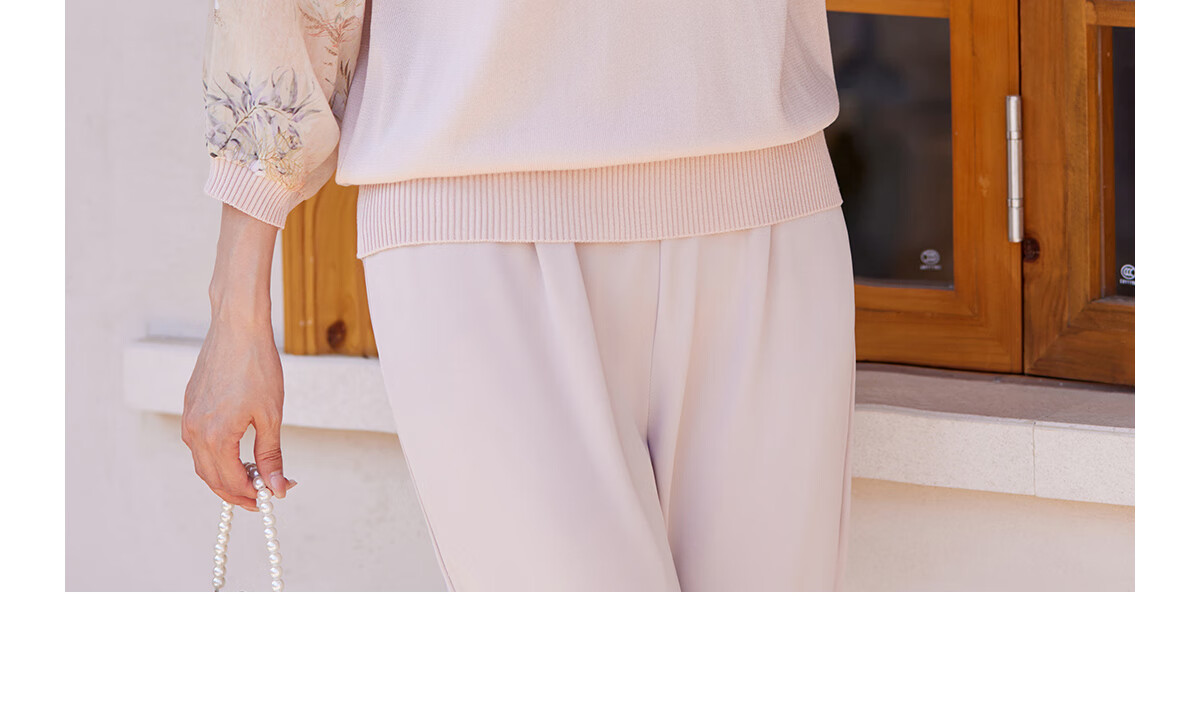 YUZHAOLIN Traditional Chinese Style 3/4 Sleeve T-Shirt for Middle-aged and Elderly Women, Grandma Top Y244T5825 22