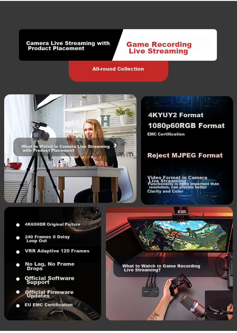 AVerMedia Ultra GC553Pro HD 4K Video Capture Card for PS5 Pro/Xbox/switch 2/Cameras/DSLR Cameras/Handheld Games And Tablets Professional Live Streaming Equipment 7