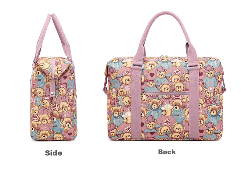 Xiaoxiongyilian Travel Bag, Original Niche Design, Shoulder Crossbody Handheld Large Capacity, Casual Canvas Fashion Trolley Functional Bag for Wome 19