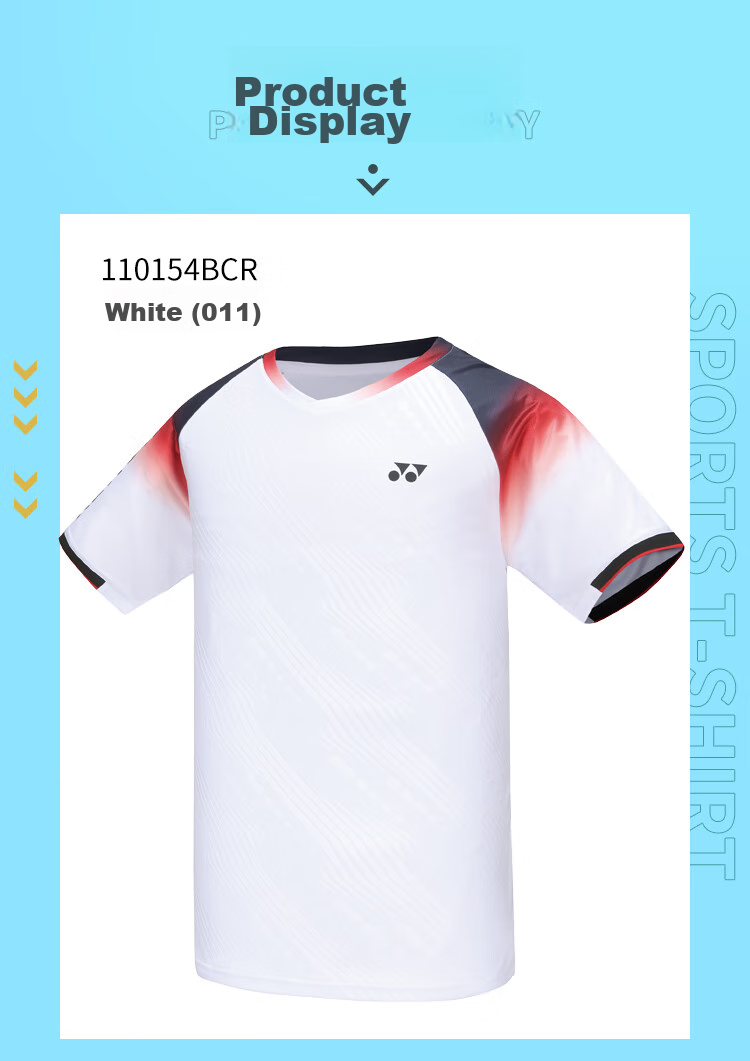 YONEX Badminton Outfit, Comfortable And Breathable, Running And Fitness Short-Sleeve Skirt Set, 210234BCR White XO 19