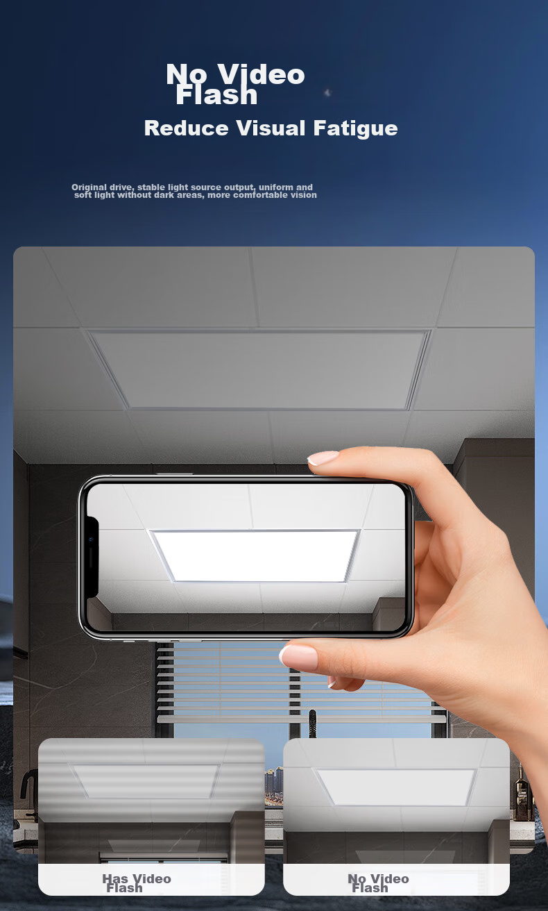 Foshanzhaoming Kitchen Light Panel, Bathroom Ceiling Flat Panel Light, Integrated Suspended Ceiling Light, 300*300 Qingqin 18W 13