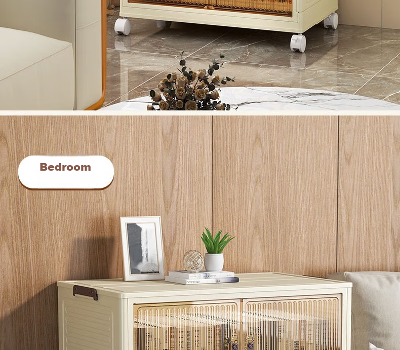 Shunyou Storage Cabinet, Wheeled Organizer Box, Foldable Wardrobe, Kitchen Storage Unit SY-608 21