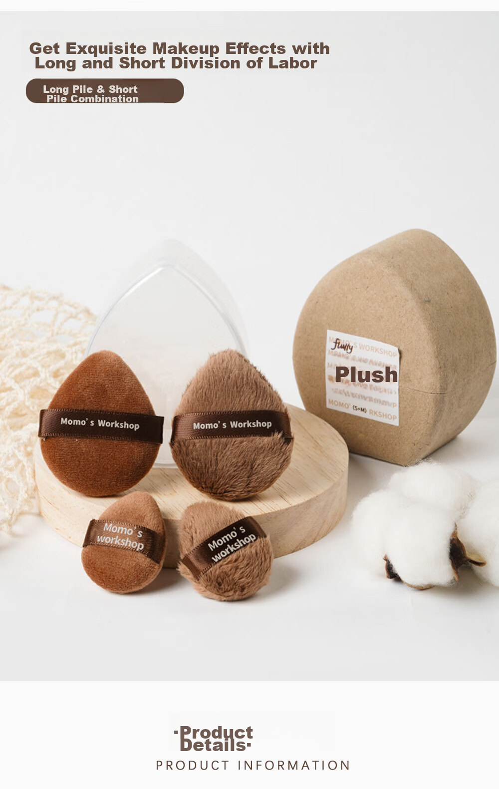 Maojiji Momo's Workshop, Blotting Cushion Powder Puff, Wet And Dry Use, No Powder Buildup, Spring Festival Gift 1