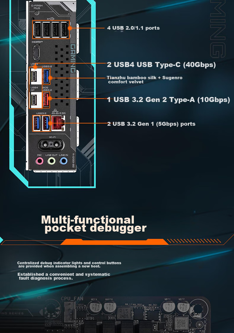 GIGABYTE X870 GAMING X WIFI7 Eagle X DDR5 Motherboard Supports AMD CPU AM5 9700X 9800X3D 9900X 9600X 9