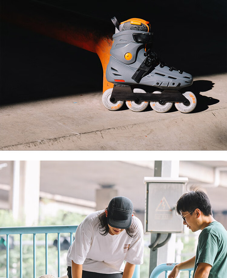 Feiying Roller Skates for Adults, Unisex Inline Skates, Professional Flat Shoes for College Students, Multifunctional Inline Skating Shoes 6