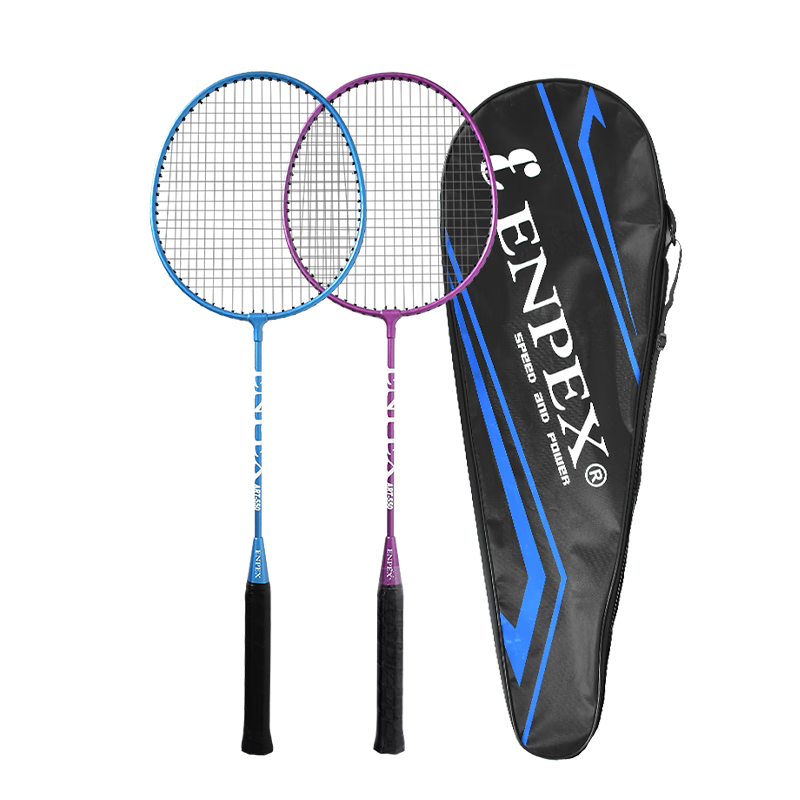 ENPEX Badminton Racket Set, Durable Double Rackets for Students And Adults, ART-50 Model with 101-3 Shuttlecocks Included
