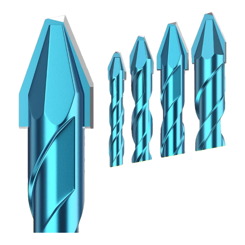HUHAO Ultra-Hard Ceramic Angled Eccentric Drill Bit, Alloy Triangular Drill Adapter, All-Ceramic Tile Drilling Special Drill Bit, 6mm