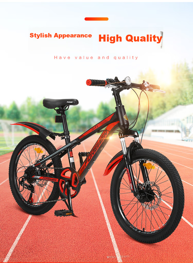 FOREVER Children's Bicycle for Ages 6-12, Mountain Bike with 7-Speed Gears, Boys And Girls' Bike, Elementary School Student Bicycle, 22-Inch Pink 17