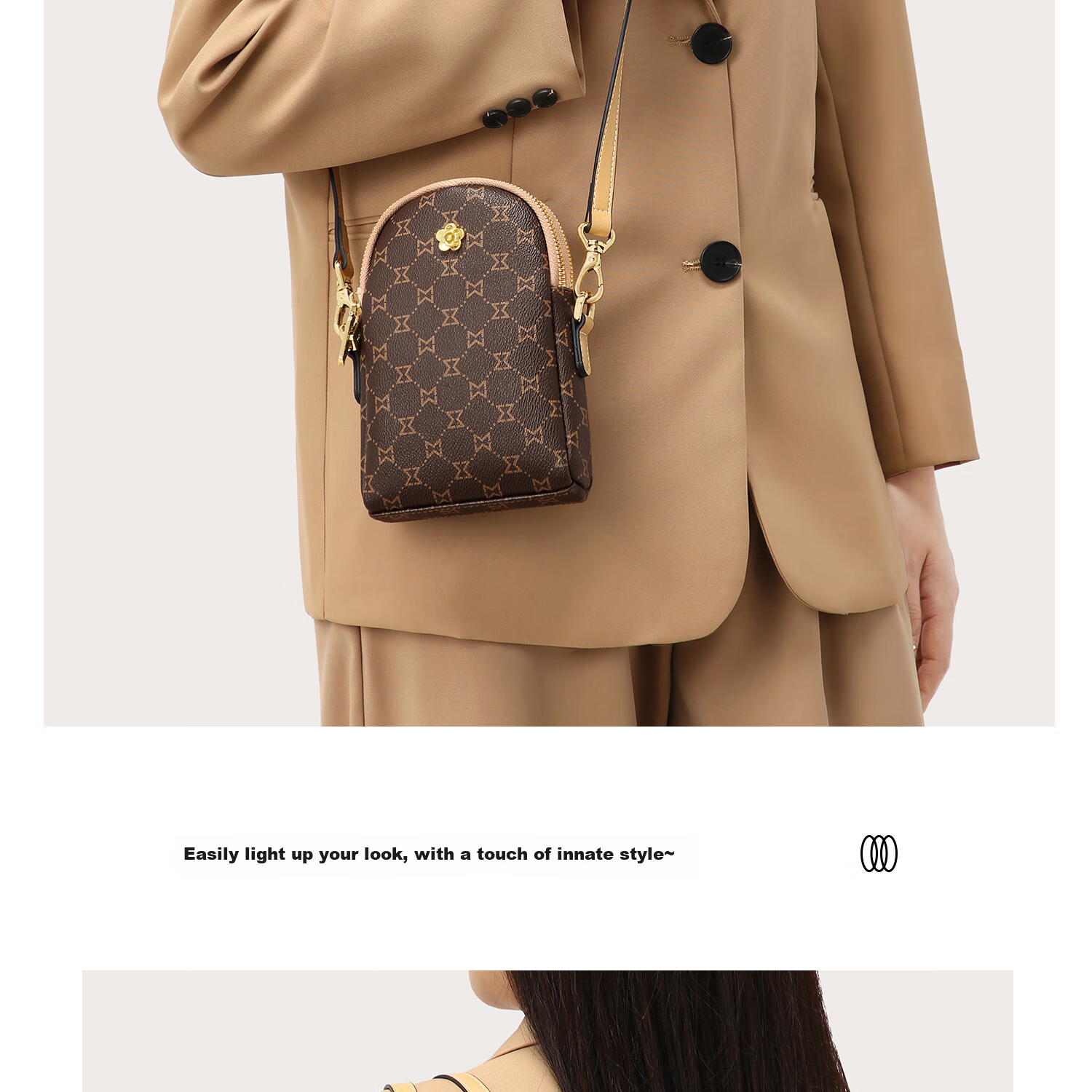 MashaLanti Women's Handbag, Luxury Phone Bag, Mini High-End Shoulder Crossbody Bag for Ladies, Mother's Day Gift on May 20th 16