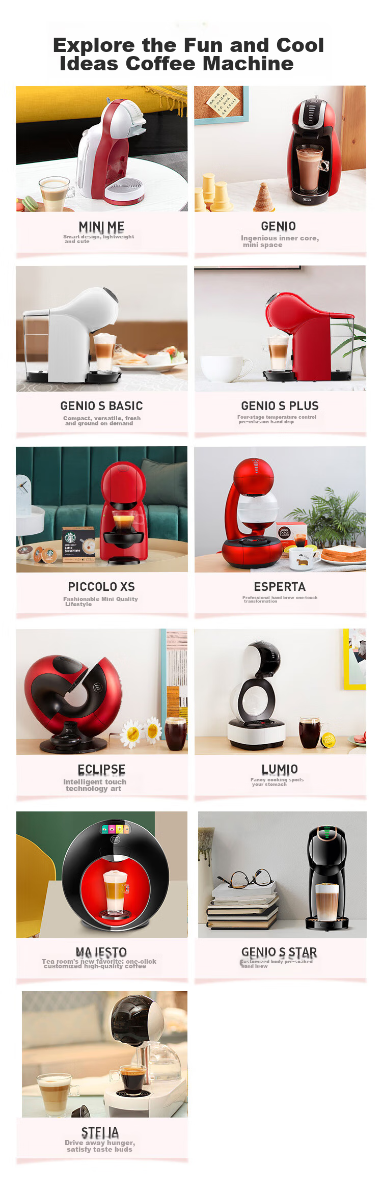 DOLCE GUSTO, Nestle's Automatic Portable Capsule Coffee Machine Mini Me, Compact And Easy to Use, Rapid Heating 17