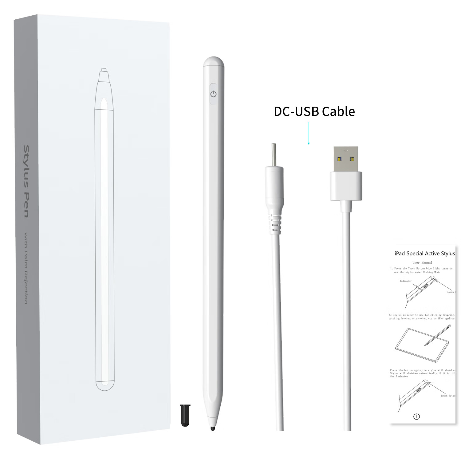 Bkayp Stylus Pen Compatible with Huawei, Suitable for Huawei Handwriting Capacitive Stylus Pencil, Touchscreen Pen for Mobile Phones, Tablets, MatePad11/M6 Honor/iPad Xiaomi/Android 14