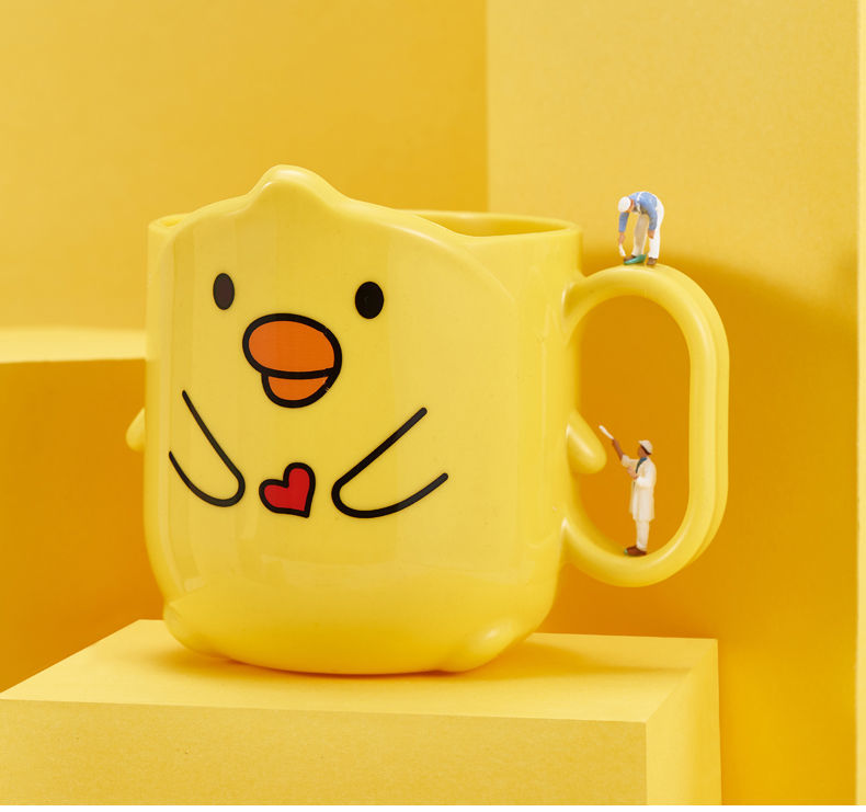 亿家丰 卡通儿童漱口杯牙缸男女宝宝幼儿园洗漱杯家用加厚防摔可爱