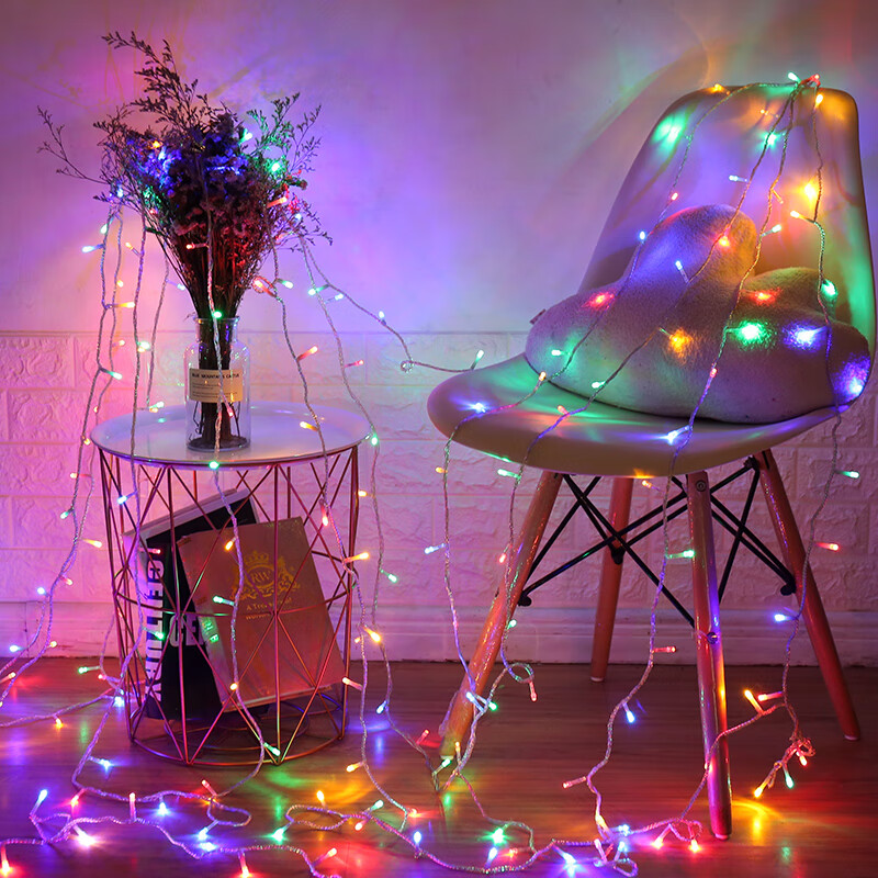 Jingtang 10-Meter Colorful String Lights for Festivals And Birthdays, LED Mini Lights for Valentine's Day, Starry Sky Lights for Room Decorations And Birthday Celebrations