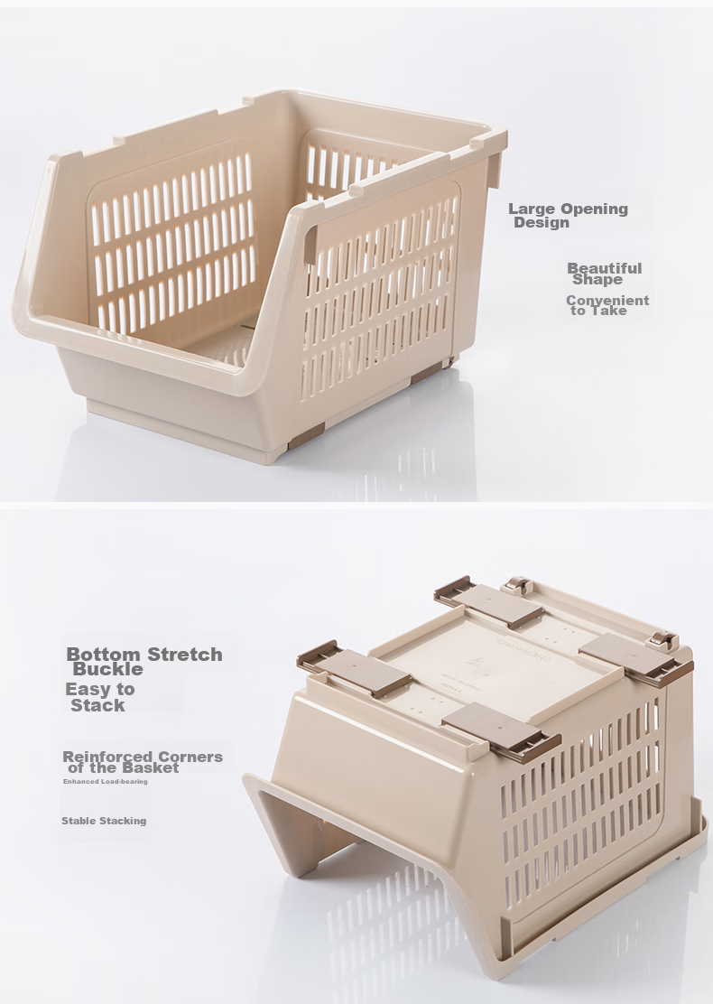 CHAHUA Storage Basket, Bathroom Shower Organizer, Stackable Storage Basket, PP Material, Stackable, 1 Piece 7