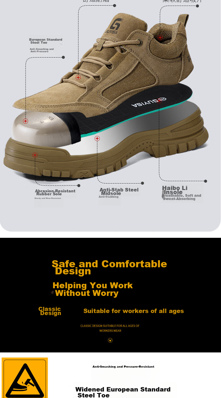 JUNBU Safety Shoes for Men, Electrician Insulated 10KV, Anti-Smashing, Anti-Puncture, Lightweight Comfortable Work Shoes 3115NKV Size 43 4