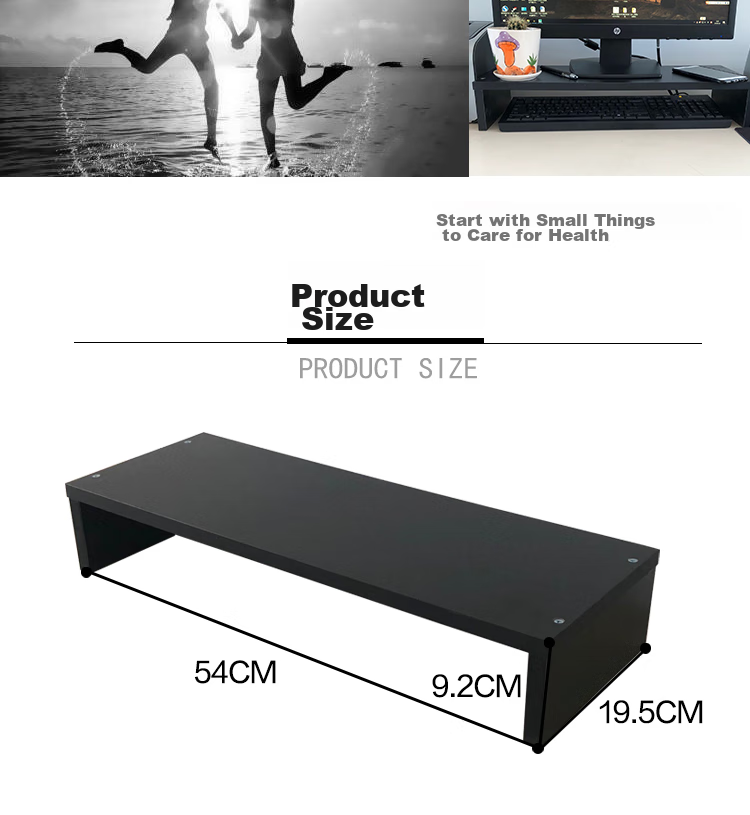 HMJIA Monitor Riser Stand, Computer Stand for Office Desk, File Keyboard Storage Rack, Organizer Shelf, White 8