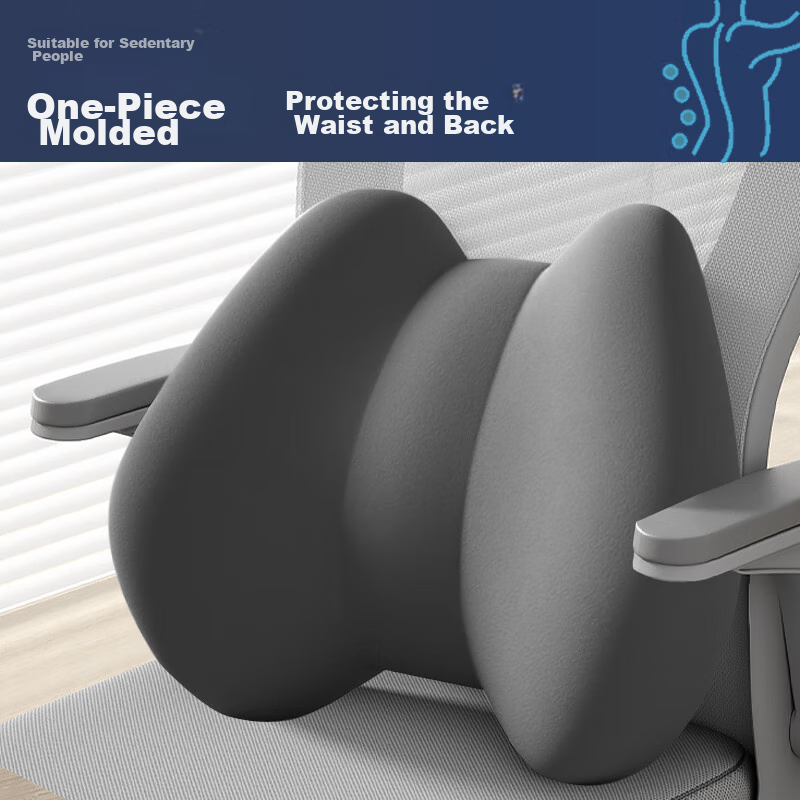 FOOJO Lumbar Support Cushion for Office, Long Sitting Back Support Pad, Car Seat Back Support Pillow, Corporate Gift Purchase