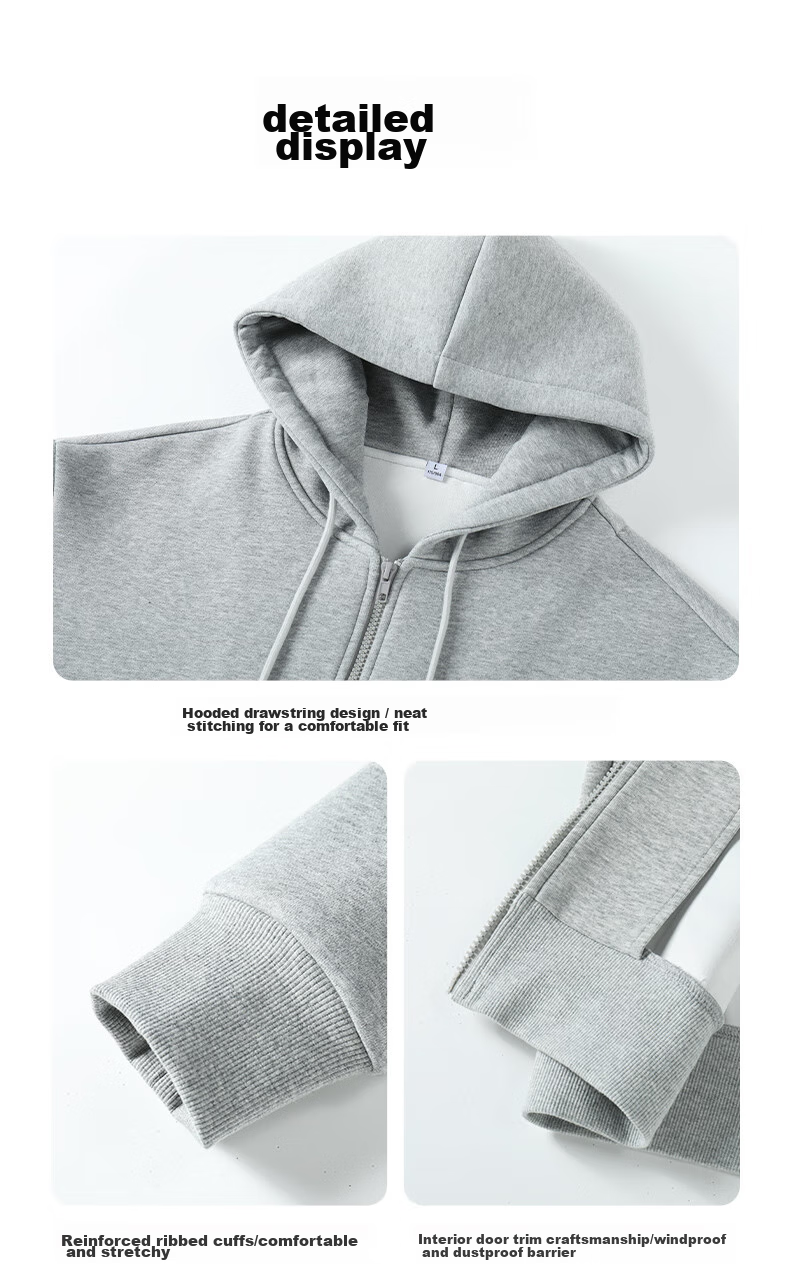 Jeanswest Men's Sweatshirt, Autumn Season, 320g Heavyweight Cotton Jacket, Trendy Letter Zipper Cardigan Top for Men C 22