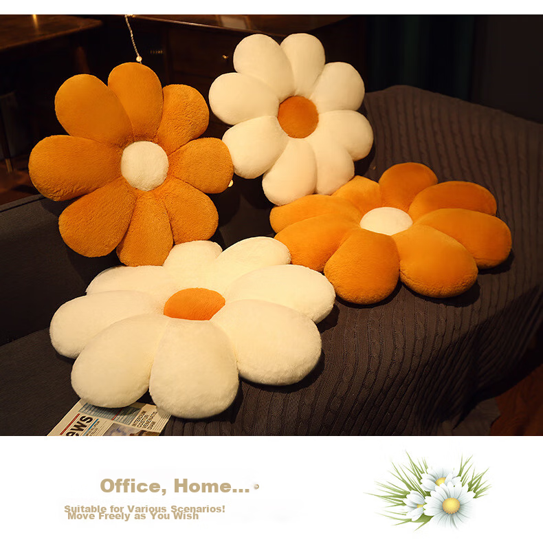 Fanyejia Chair Cushion, Instagram-Style Sunflower Pillow, Sofa Living Room Cushion, Bay Window Backrest, Car Seat Cushion, Practical Gift 11