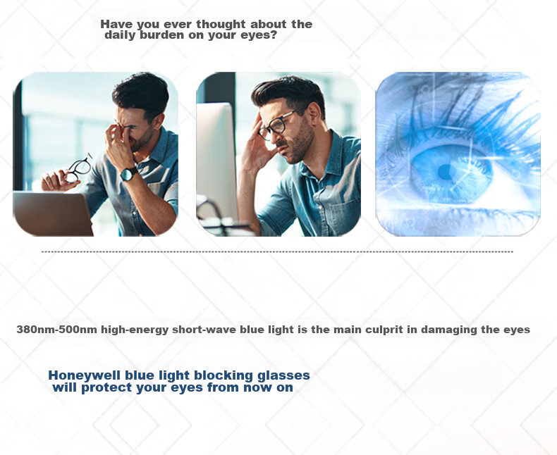 Honeywell Anti-Blue Light Glasses for Men And Women, Students, Fashionable Lightweight Phone And Computer Protective Eyewear, Non-Prescription Glasses 4