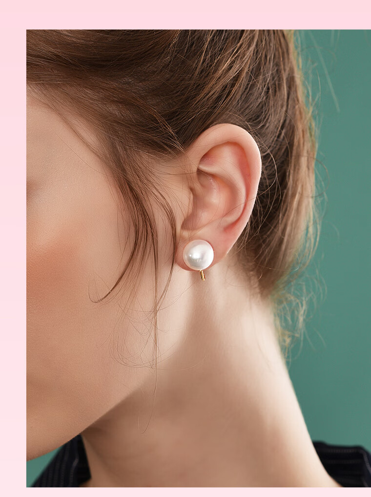 Dairuo Freshwater Pearl Stud Earrings, No-Drill Earrings for Women, Niche Design, Elegant Earrings, Fever Earrings, Gift 4