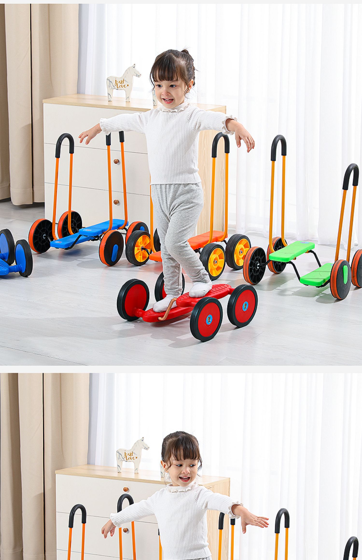 儿童感统训练器材家用平衡脚踏车踩踏幼儿园户外运动锻炼启智玩具儿童