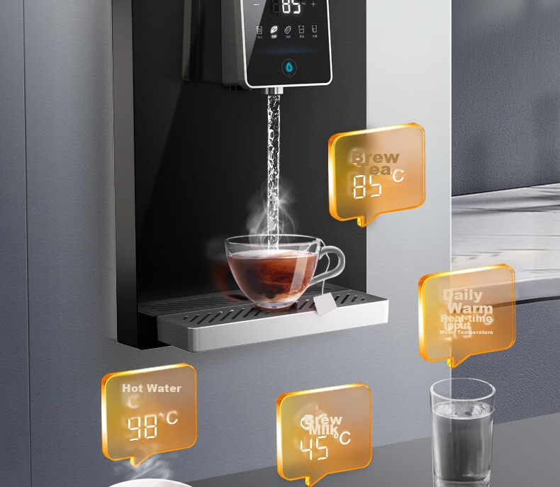 TRULIVA Wall-Mounted Hot And Cold Water Dispenser, Instant Hot And Cold, Ice Water Experience, Home Under-Sink Water Purifier, All-In Direct Drinking Companion, High Flow Rate Compatible with W-O6412 15