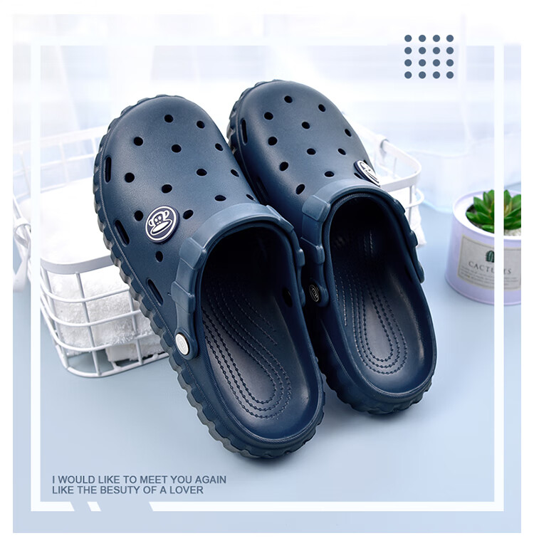 Paul Frank Men's Clog Sandals Summer Closed-Toe Outdoor Dual-Wear Beach Shoes Women's PF5377 Gray Size 44/45 2