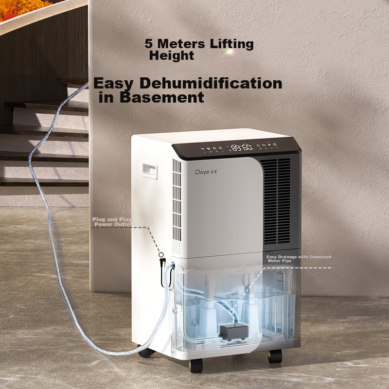 Deye Dehumidifier D50A3 Dedicated Top Drainage Module, Water Pump Drainage Accessories, Villa Basement Dehumidification without Floor Drai
