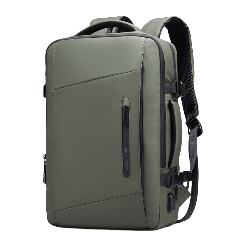 MARK RYDEN Men's Backpack Laptop Bag Large Capacity Business Travel Commuter 15.6-Inch Schoolbag MR9299 Olive Gree
