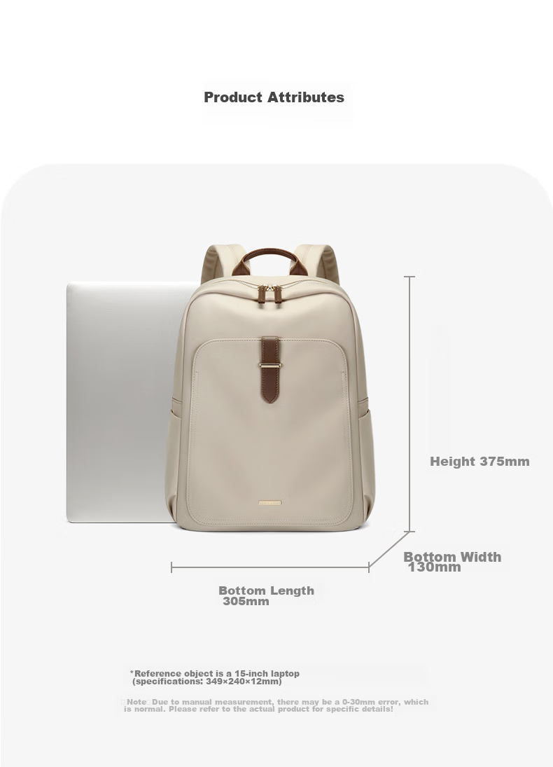 GOLF Women's Backpack, Casual Bag, Oxford Cloth Schoolbag, 15-Inch Laptop Bag, Business Trip Commuter Travel Bag 22