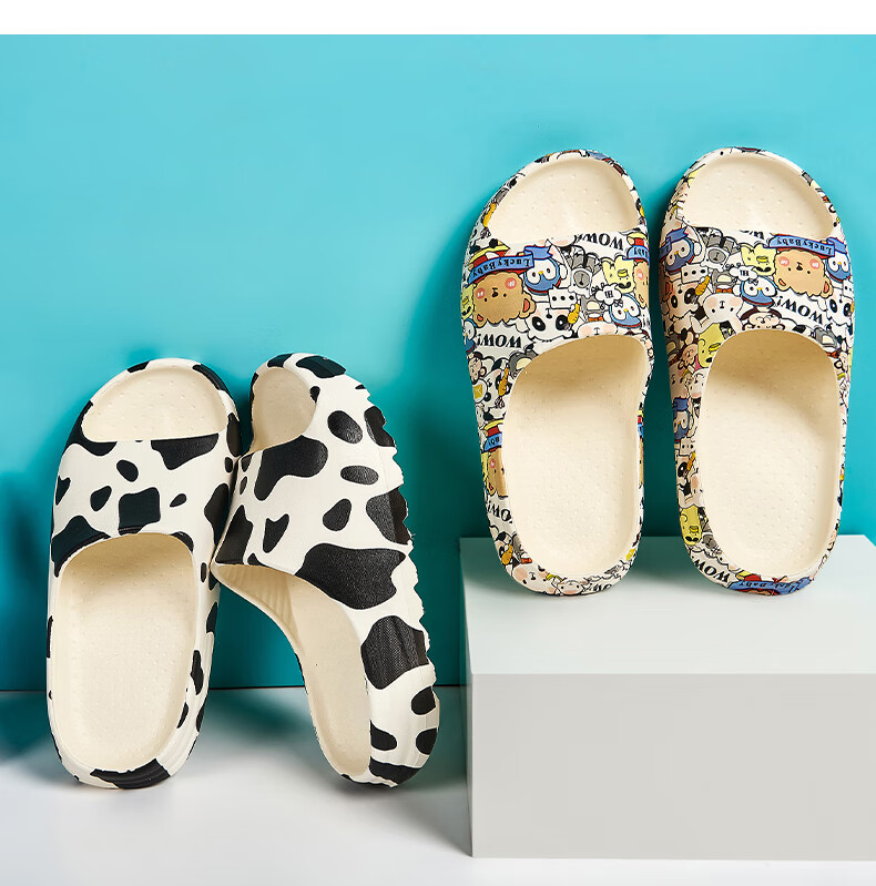CARTELO Women's Slippers with Squishy Feel, Home Slippers, Slide Sandals, Bathroom Slippers, Women's Shoes 0824 Animal Park 36-37 5