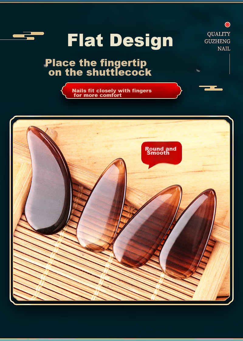 Maneryuepu Guzheng Fingernails Performance Grade for Children And Adults, Beginner Grooved Fingernail Pieces in Tortoiseshell Color with Guzheng Adhesive Tape Gift Box Versio 3