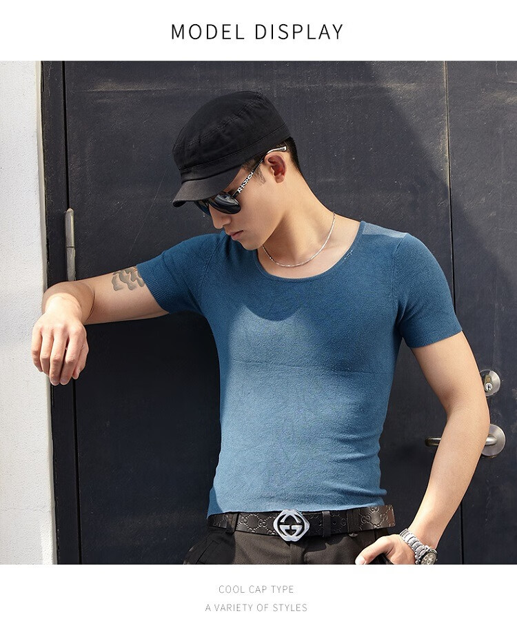 FANCET Men's Summer Baseball Cap, Large Head Circumference, Korean Style Flat Top Military Hat, Casual Short Brim All-Cotton Cap 5