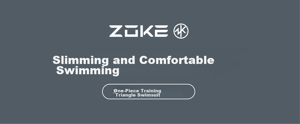ZOKE Women's Swimsuit Professional Training One-Piece Tummy Control Sports Hot Spring Swimwear 122601124 Black/pink XL 1