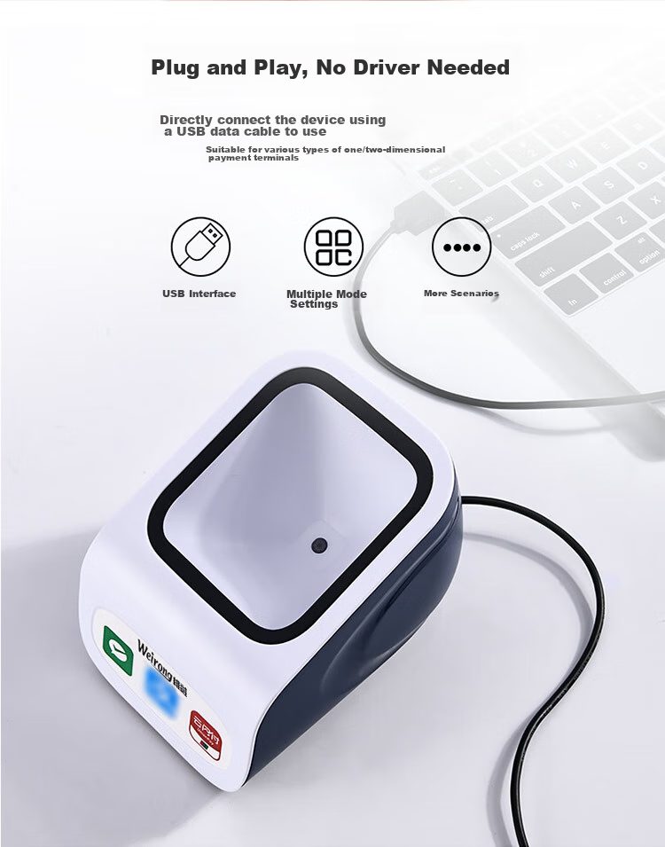 Weirong ZF2 Two-Dimensional Scanning Payment Box for Supermarkets, Express Delivery, Hospitals, Warehouses, Product Barcode Scanning, Mobile Phone Screen Scanning Payment Collection, Voice Broadcast for Deposit 11