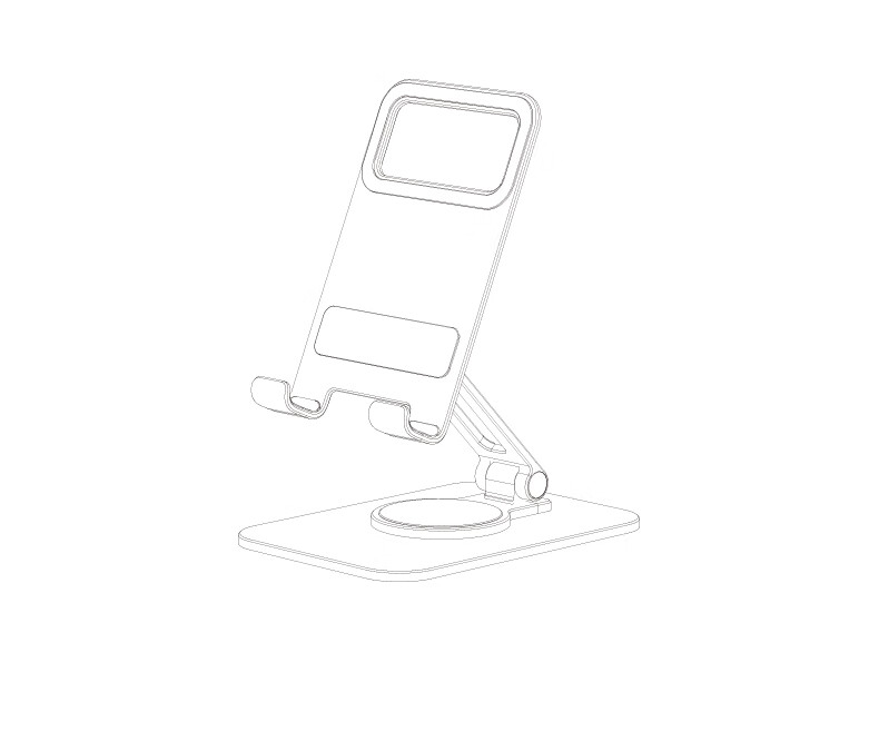 THE TREE Phone Stand, Desktop Aluminum Alloy Tablet Stand, IPad Online Class Learning Lazy Support Stand, Portable Folding 360-Degree Adjustable Stand for PUBG Gaming 8