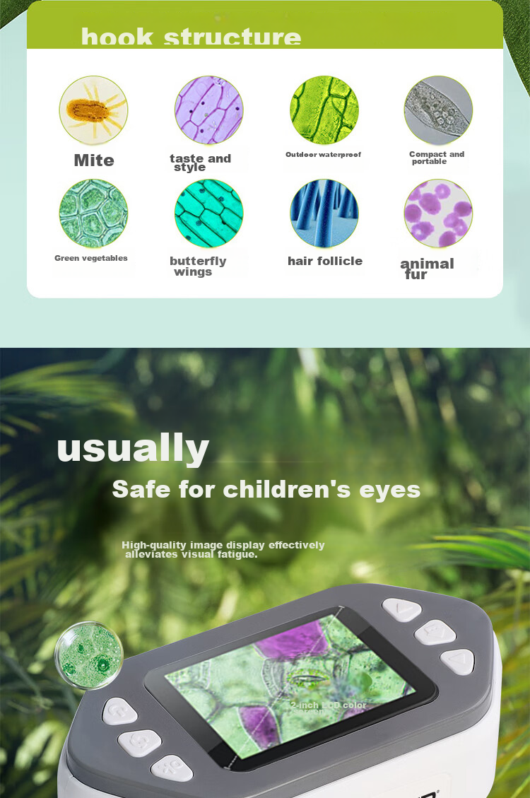 Bresser Children's Microscope, Electronic Handheld Digital with Screen, Portable Scientific Observation And Experiment Toy, New Year Gift 4
