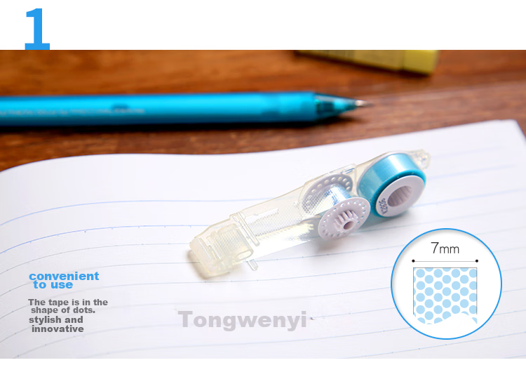 KOKUYO Push-Button Pen-Type Dot Glue Double-Sided Tape Replacement Core, 7mm X 8m, Strong Solid Adhesive Stick for Handwritten Notes, Postgraduate Entrance Exam, Middle And High School Students' Stationery 4
