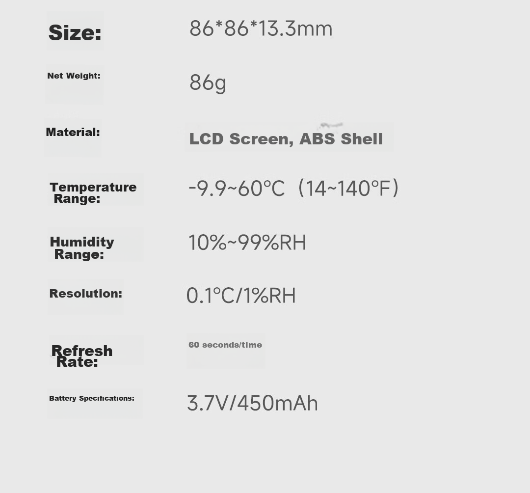 DUKA Indoor Thermometer And Hygrometer with Clock, WiFi Smart Home Digital Display Electronic Clock with Adhesive Stand TH3 Champagne Gold 18