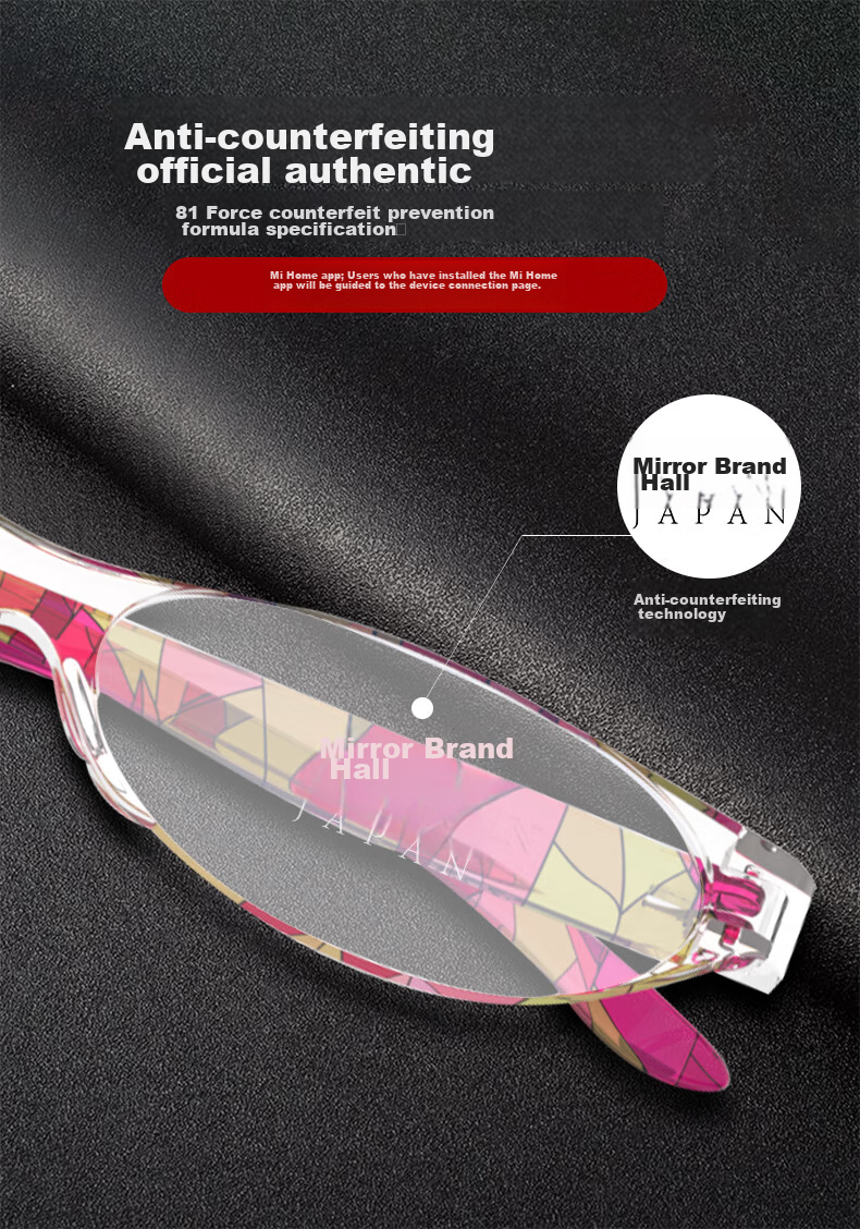 Jingpintang Blue Light Blocking Reading Glasses for Women, Ultra-Light Frameless Fashionable Cat-Eye Reading Glasses JD Self-operated Flagship Store Authentic 250 Degree 11