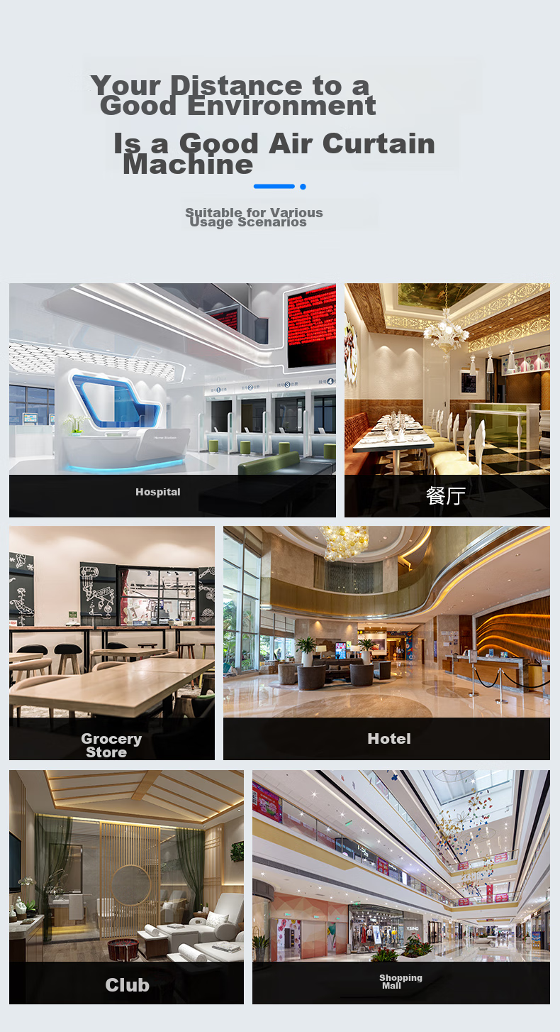 Theodoor Commercial Air Curtain Harmonious Wind Series 1.8m Air Door Curtain High Air Volume FM-3018F 13