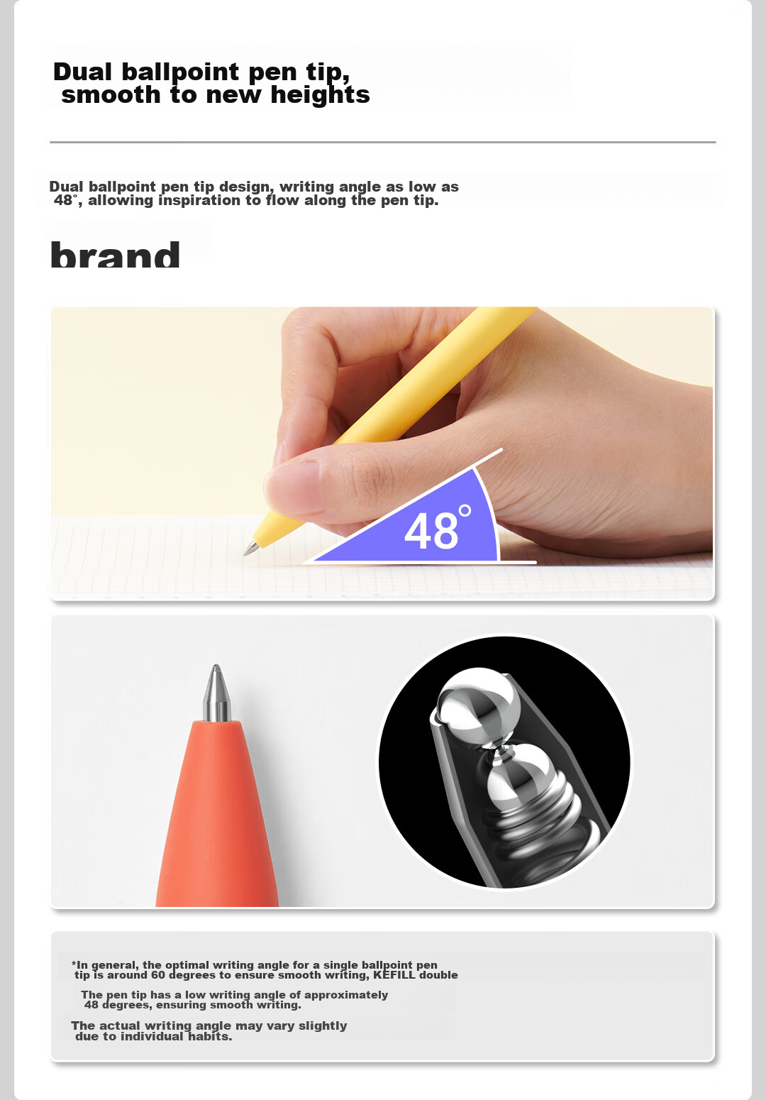 KACO X PANTONE Collaboration, Pantone 0.5mm Gel Pen, Stylish Signature Pen, Quick-Drying Ballpoint Pen, Black Ink Pen, Carbon Pen, Student Exam Pen (2002), 2-Pack 7