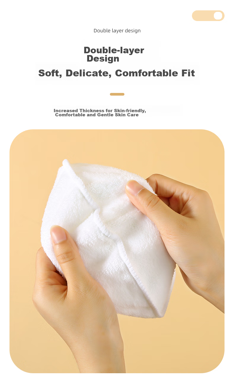 Grace Hot Compress Towel, Three-Hole Cold Compress Face Mask, Beauty Salon Coral Fleece Soft Hydrating [Three-Opening Style] 7